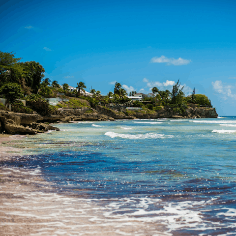 Spend the day on one of Barbados' beautiful beaches