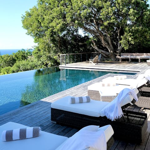 Cool off with a dip in the private panoramic pool