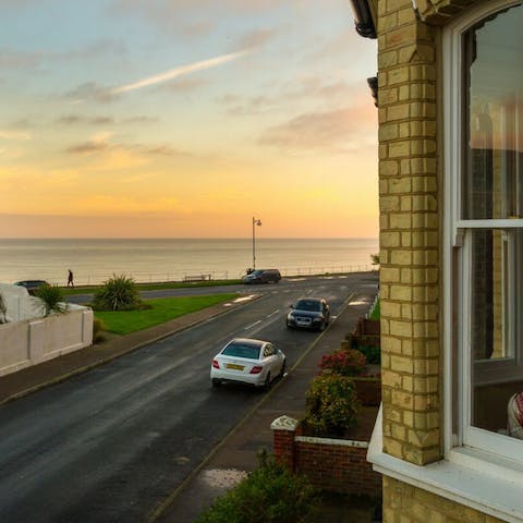 Enjoy sea views from your bedroom windows