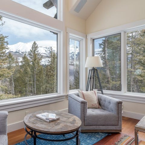 Curl up with a great book and enjoy the view