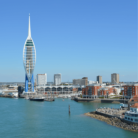 Stay in the heart of Portsmouth, close to shops, pubs, and restaurants