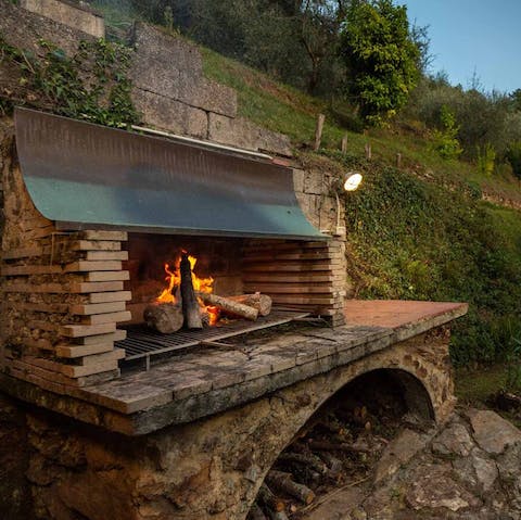 Go old-school and cook in a wood-burning oven
