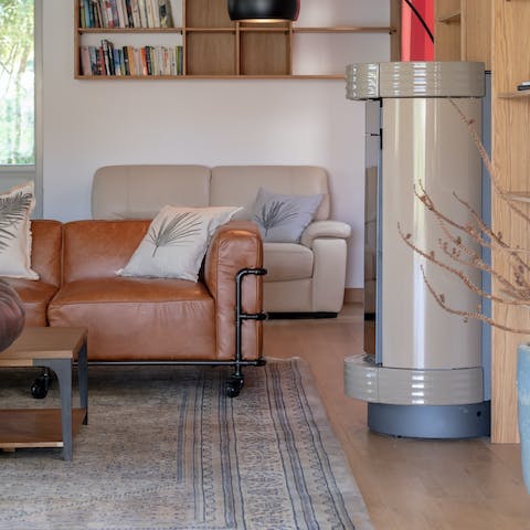 Spend cosy evenings in front of the log burner