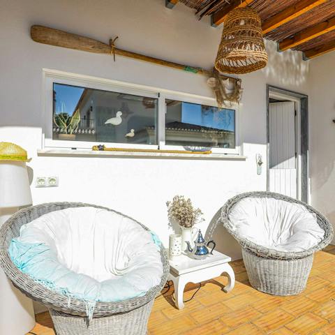 Sip your morning coffee on the patio