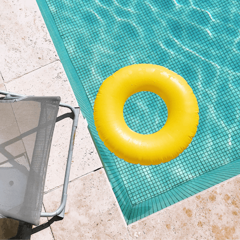 Beat the heat with a refreshing dip in the communal pool