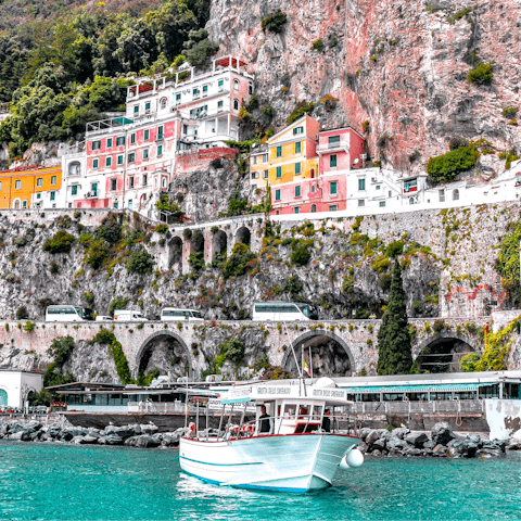 Take the short drive to the historic heart of Amalfi