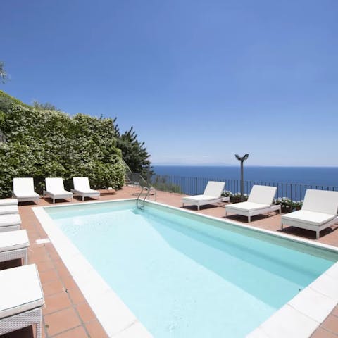 Feel a wonderful sense of relaxation while lounging by the pool
