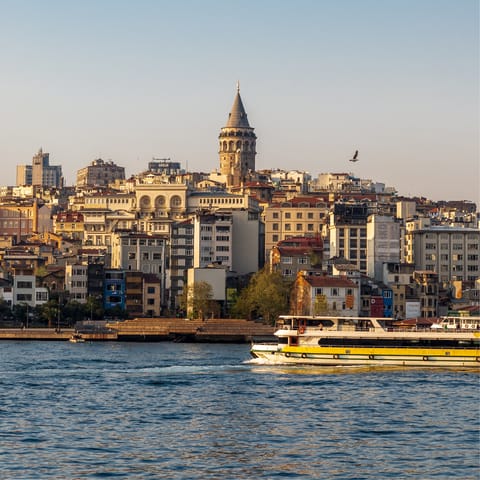 Stay just a five-minute walk from the waterfront on Istanbul's Anatolian side