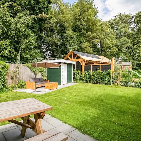 Relax in the tranquil setting of the back garden after a day of discovering Zeeland 
