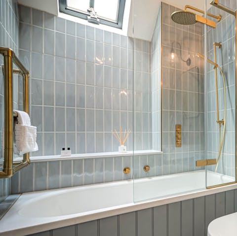 Enjoy a long soak in the bath after a day out exploring the Cotswold countryside