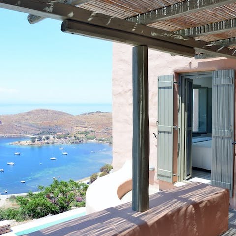 Take in stunning views from almost anywhere in the villa