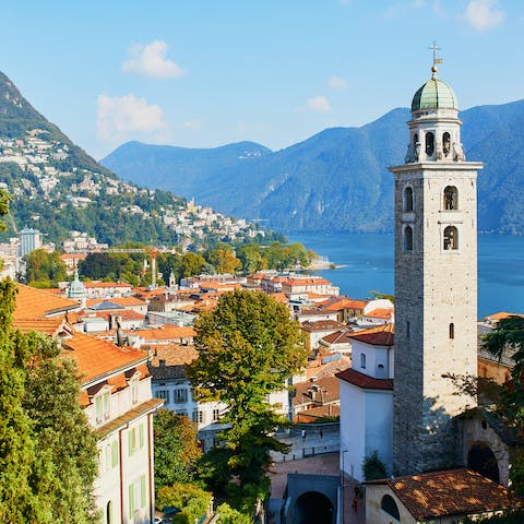 Explore the stunning lakeside city of Lugano, right on your doorstep