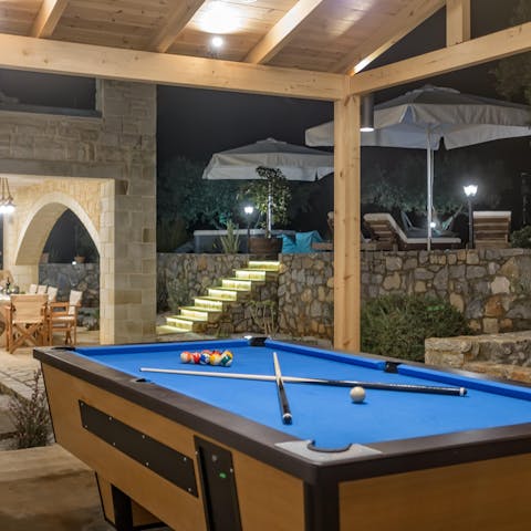 Challenge your guests to a game of pool 