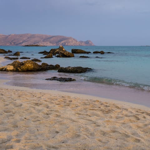 Enjoy a day on the sand – the nearest beach is just a kilometre and a half away