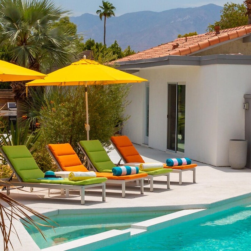 Kick back on a colourful lounger