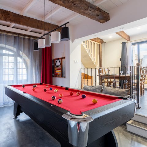 Get competitive over a game of pool 
