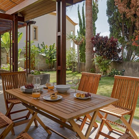 Dine alfresco on a fresh batch of pastéis de nata