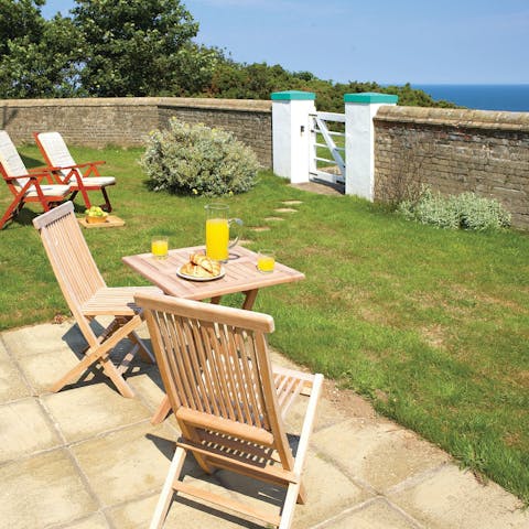 Soak up the Norfolk sun in the private garden