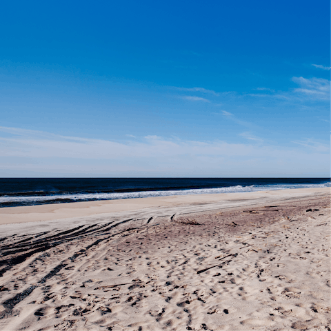 Take a five-minute drive down to East Hampton Main Beach for a day on the sand