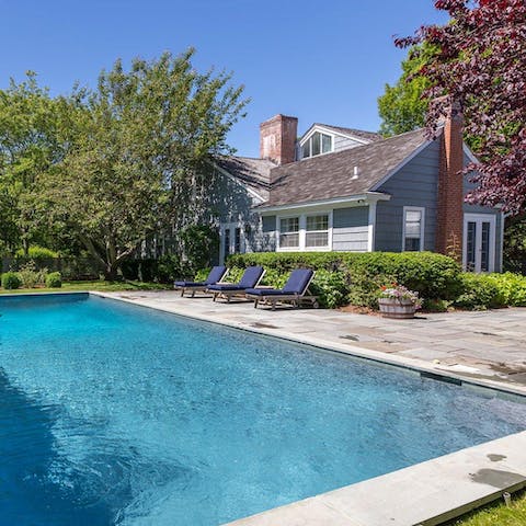 Make a splash in the sparkling swimming pool on hot days