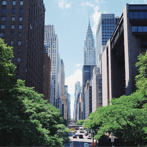 Visit the Empire State Building, just under a ten-minute walk from this home