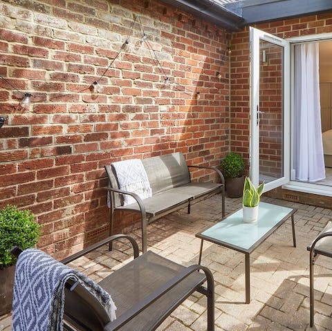 Mix some G&Ts to enjoy alfresco as the sun goes down