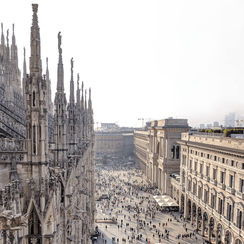 Soak up the sights of the Duomo di Milano, within easy reach