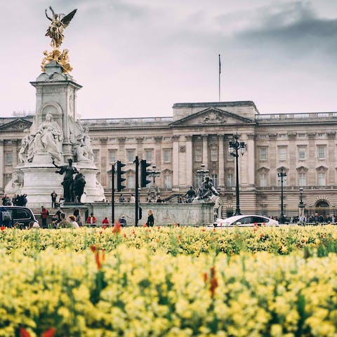 Take a tour around Buckingham Palace, just a short walk away