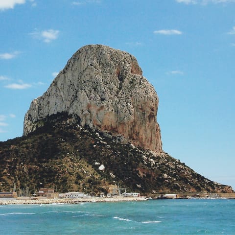 Admire the natural beauty of the landscape from nearby Calp 