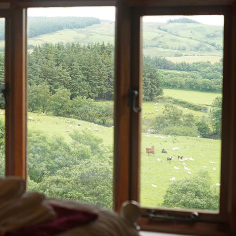 Wake up to magnificent green vistas each morning
