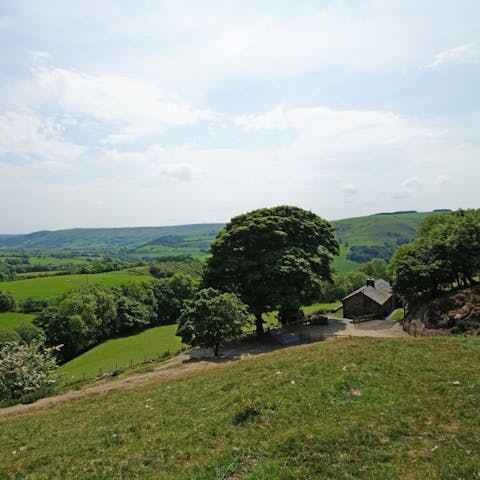 Don your hiking boots for beautiful walks around the farmlands, leading right from your door