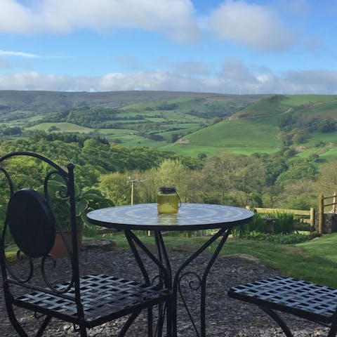 Make this the spot for morning coffees and evening sundowners
