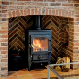 Warm up with a homely wood-burning stove
