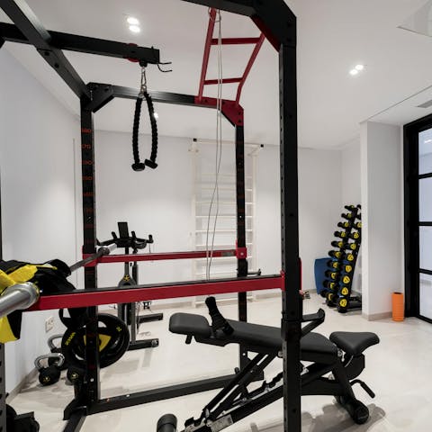 Keep on top of your fitness routine in the home gym