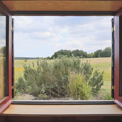 Enjoy marshland and estuary views from many of the windows