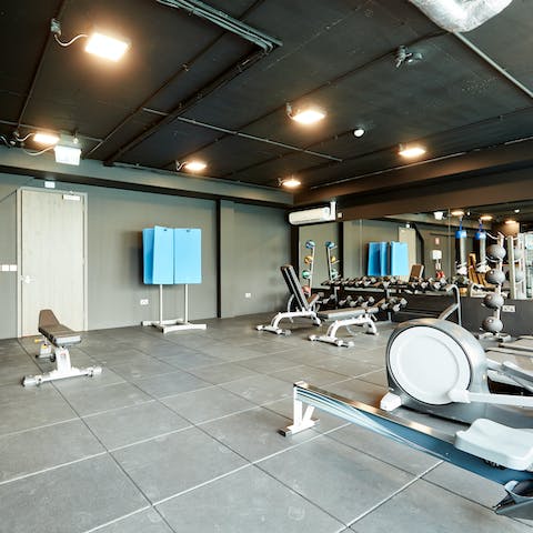 Work out in the communal gym, if you have energy left from all that Dublin sightseeing