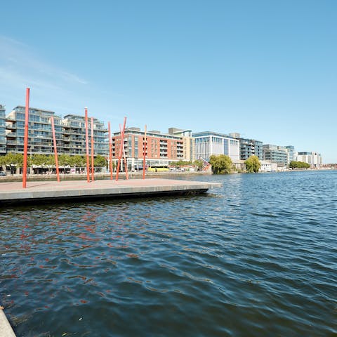 Explore Dublin Docklands, which is right on your doorstep