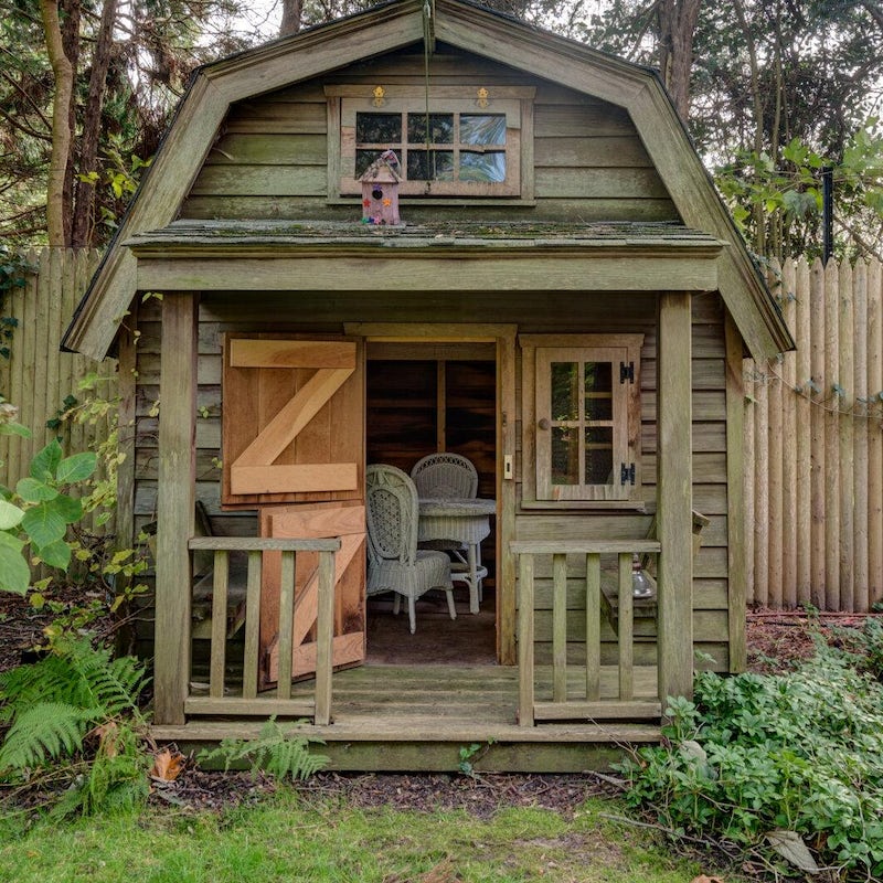 Let little ones host tea parties in the playhouse