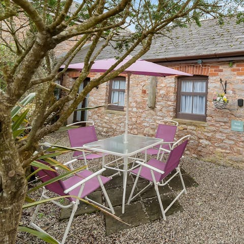 Look forward to tucking into a light lunch in the sunshine