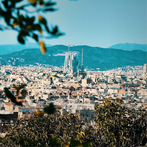 Explore beautiful Barcelona, just around forty-five minutes from your door by car