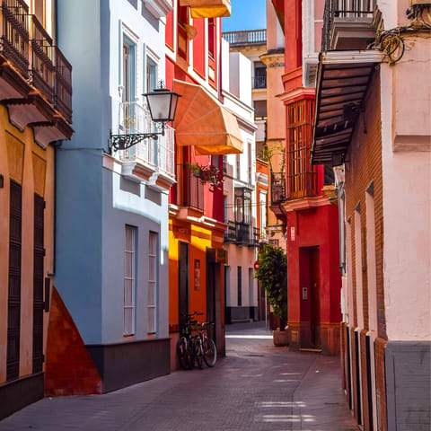 Slap on your sun cream and wander through Seville's charming streets 