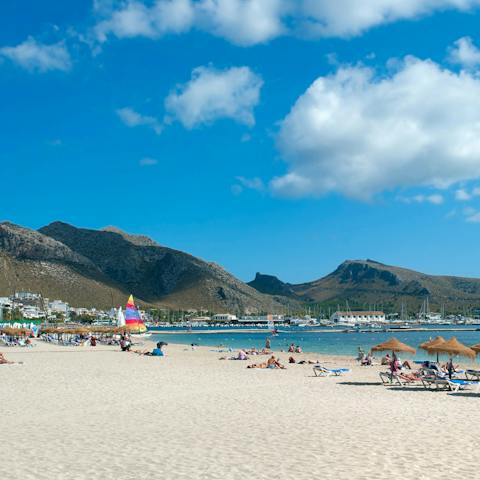 Spend lazy days on Port de Pollença's beaches – a short walk away