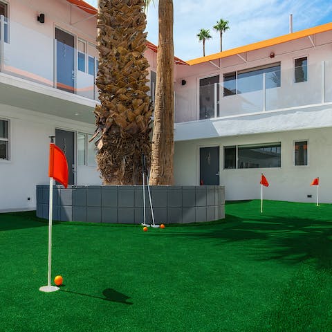Practise your swing on the pitch-and-putt