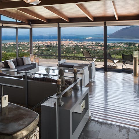 Take in far-reaching views from your privileged hilltop position