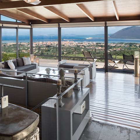 Take in far-reaching views from your privileged hilltop position