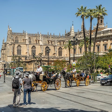 Stay in the historic centre of Seville, seven minutes from the Cathedral