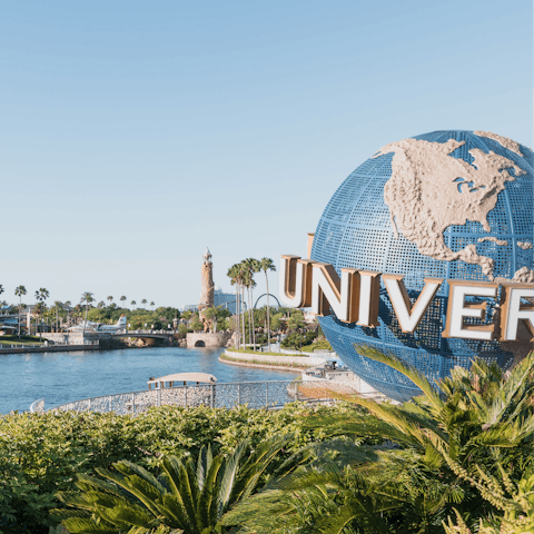 Experience the magic of Universal Studios – less than a fifteen-minute drive away  