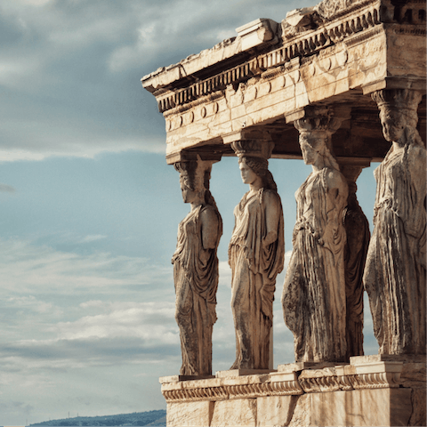 Admire the majestic beauty of the Acropolis – just a ten–minute walk away