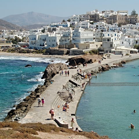 Explore beautiful Naxos – your home is a walk away from the nearest beaches