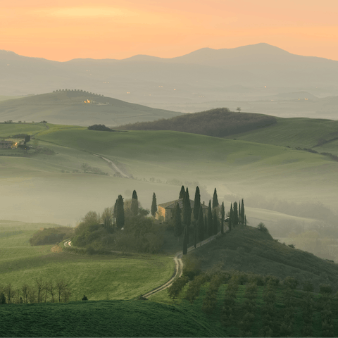 Get out and explore Tuscany from your location in the Province of Siena